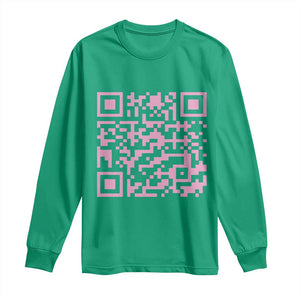 Funny Trump Dance Pink Long Sleeve Shirt President 45 47 Dancing Code TS02 Irish Green Print Your Wear
