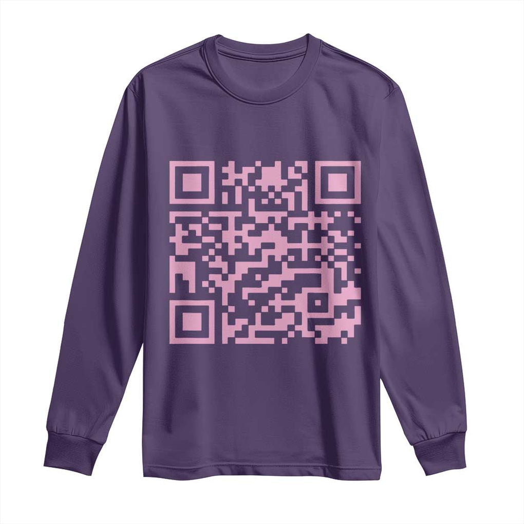 Funny Trump Dance Pink Long Sleeve Shirt President 45 47 Dancing Code TS02 Purple Print Your Wear