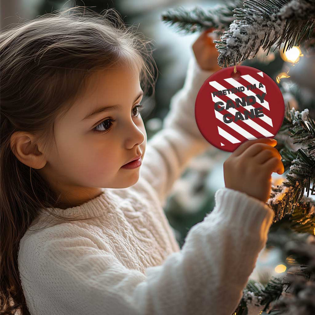 Funny Xmas Costume Christmas Ornament Pretend I'm A Candy Cane TS02 Print Your Wear