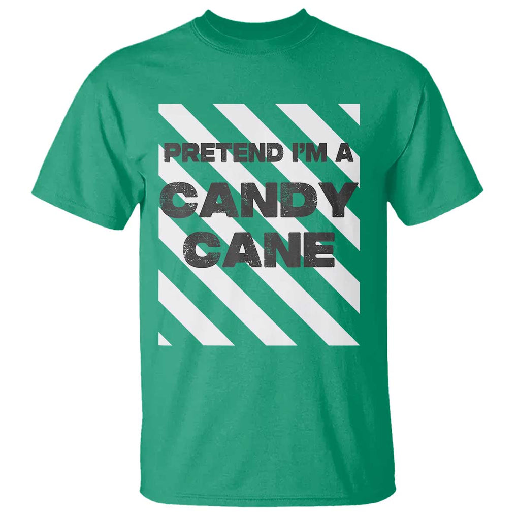 Funny Christmas Costume T Shirt Pretend I'm A Candy Cane TS02 Irish Green Print Your Wear