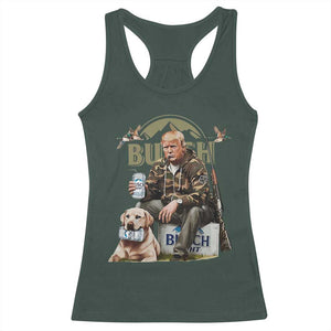 Funny Black Cat Racerback Tank Top Bruh Retro Cat Meme Graphic TS02 Dark Forest Green Print Your Wear