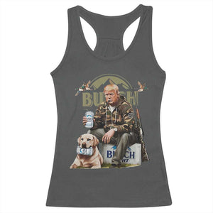 Funny Black Cat Racerback Tank Top Bruh Retro Cat Meme Graphic TS02 Dark Heather Print Your Wear