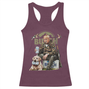 Funny Black Cat Racerback Tank Top Bruh Retro Cat Meme Graphic TS02 Maroon Print Your Wear