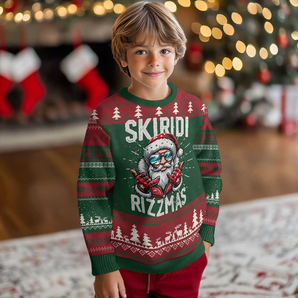 Xmas Bruh Ugly Christmas Sweater Green Xmas Santa Hat Festive Vibe TS02 Christmas Print Your Wear