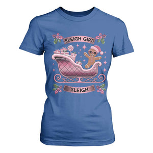 Groovy Pink Christmas Gingerbrad T Shirt For Women Sleigh Girl Sleigh Festive Xmas Holiday Girls TS02 Royal Blue Print Your Wear