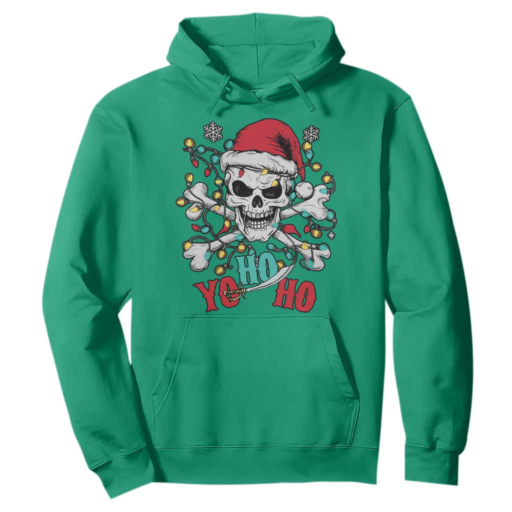 Christmas Pirate Skull Hoodie Yo Ho Ho Boat Cruise Xmas Crossbones TS02 Irish Green Print Your Wear