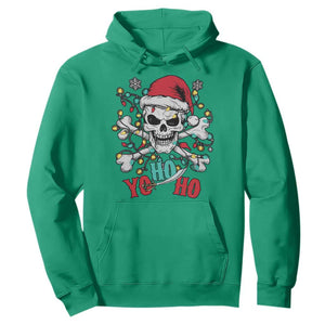 Christmas Pirate Skull Hoodie Yo Ho Ho Boat Cruise Xmas Crossbones TS02 Irish Green Print Your Wear