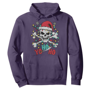 Christmas Pirate Skull Hoodie Yo Ho Ho Boat Cruise Xmas Crossbones TS02 Purple Print Your Wear