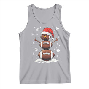 Christmas Football Tank Top Rugby Snowman Xmas Festive Holiday Sports TS02 Athletic Heather Print Your Wear