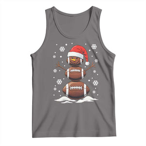 Christmas Football Tank Top Rugby Snowman Xmas Festive Holiday Sports TS02 Deep Heather Print Your Wear