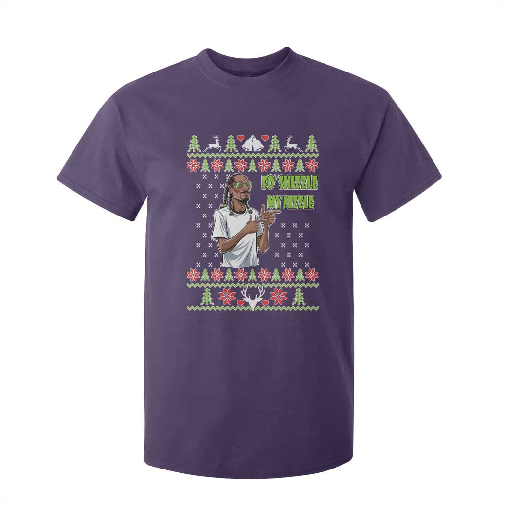 Funny Rapper Meme Christmas T Shirt For Kid Fo Shizzle My Nizzle TS02 Purple Print Your Wear
