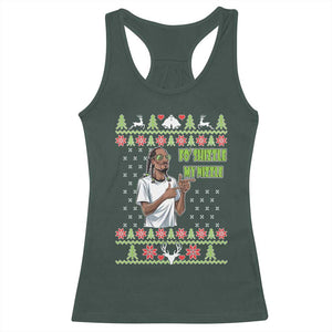 Funny Rapper Meme Christmas Racerback Tank Top Fo Shizzle My Nizzle TS02 Dark Forest Green Print Your Wear