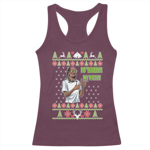 Funny Rapper Meme Christmas Racerback Tank Top Fo Shizzle My Nizzle TS02 Maroon Print Your Wear