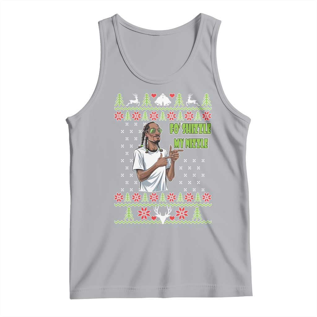 Funny Rapper Meme Christmas Tank Top Fo Shizzle My Nizzle TS02 Athletic Heather Print Your Wear