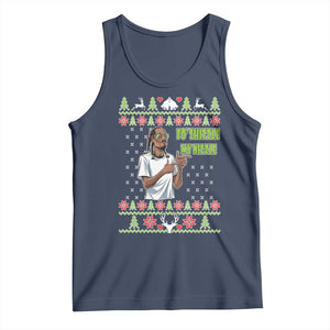Funny Rapper Meme Christmas Tank Top Fo Shizzle My Nizzle TS02 Navy Print Your Wear