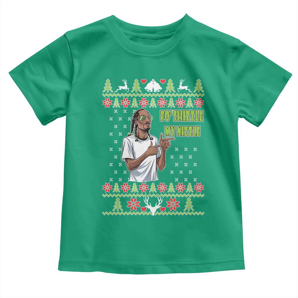 Funny Rapper Meme Christmas Toddler T Shirt Fo Shizzle My Nizzle TS02 Irish Green Print Your Wear