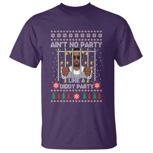 Funny Christmas Sarcastic Diddy T Shirt Aint No Party Like A Diddy Party TS02 Purple Print Your Wear