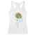 Cervical Cancer Awareness Racerback Tank Top Faith Hope Love Fight Teal And White Ribbon Sunflower TS02 White Print Your Wear