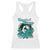 Cervical Cancer Warrior Racerback Tank Top Support Squad Survivor Fighter Teal Ribbon TS02 White Print Your Wear