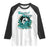 Cervical Cancer Warrior Raglan Shirt Support Squad Survivor Fighter Teal Ribbon TS02 White Black Print Your Wear