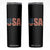 USA American Flag Skinny Tumbler Retro Vintage Patriotic TS02 Black Print Your Wear