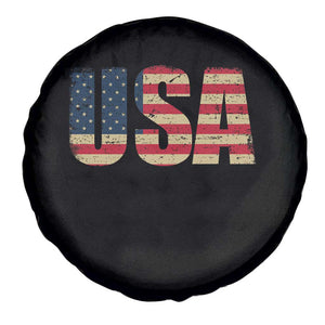 USA American Flag Spare Tire Cover Retro Vintage Patriotic TS02 Print Your Wear