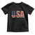 USA American Flag Toddler T Shirt Retro Vintage Patriotic TS02 Black Print Your Wear