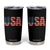 USA American Flag Tumbler Cup Retro Vintage Patriotic TS02 Black Print Your Wear