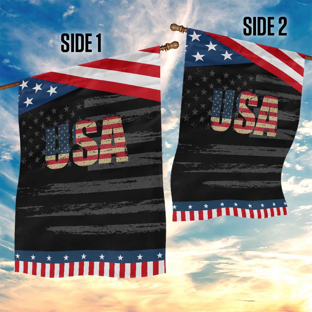 USA American Flag Garden Flag Retro Vintage Patriotic TS02 Print Your Wear