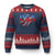 Basketball Ugly Christmas Sweater USA Patriotic American Flag Stars and Stripes Team Sport Fan TS02 Navy Red Print Your Wear