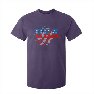 Basketball T Shirt For Kid USA Patriotic American Flag Stars and Stripes Team Sport Fan TS02 Purple Print Your Wear