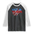 Basketball Raglan Shirt USA Patriotic American Flag Stars and Stripes Team Sport Fan TS02 Black White Print Your Wear