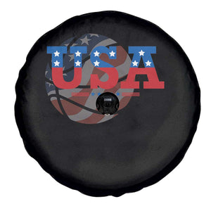 Basketball Spare Tire Cover USA Patriotic American Flag Stars and Stripes Team Sport Fan TS02 Print Your Wear
