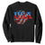 Basketball Sweatshirt USA Patriotic American Flag Stars and Stripes Team Sport Fan TS02 Black Print Your Wear