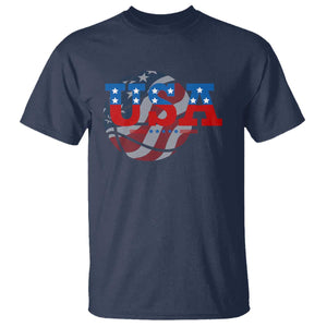 Basketball T Shirt USA Patriotic American Flag Stars and Stripes Team Sport Fan TS02 Navy Print Your Wear