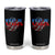 Basketball Tumbler Cup USA Patriotic American Flag Stars and Stripes Team Sport Fan TS02 Black Print Your Wear