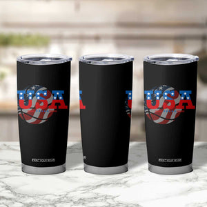 Basketball Tumbler Cup USA Patriotic American Flag Stars and Stripes Team Sport Fan TS02 Print Your Wear