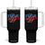 Basketball Tumbler With Handle USA Patriotic American Flag Stars and Stripes Team Sport Fan TS02 One Size: 40 oz Black Print Your Wear