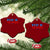 USA Patriotic Ceramic Ornament Red White Blue Stars TS02 Print Your Wear