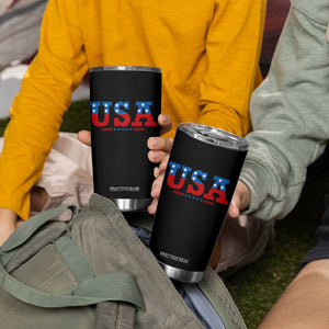 USA Patriotic Tumbler Cup Red White Blue Stars TS02 Print Your Wear