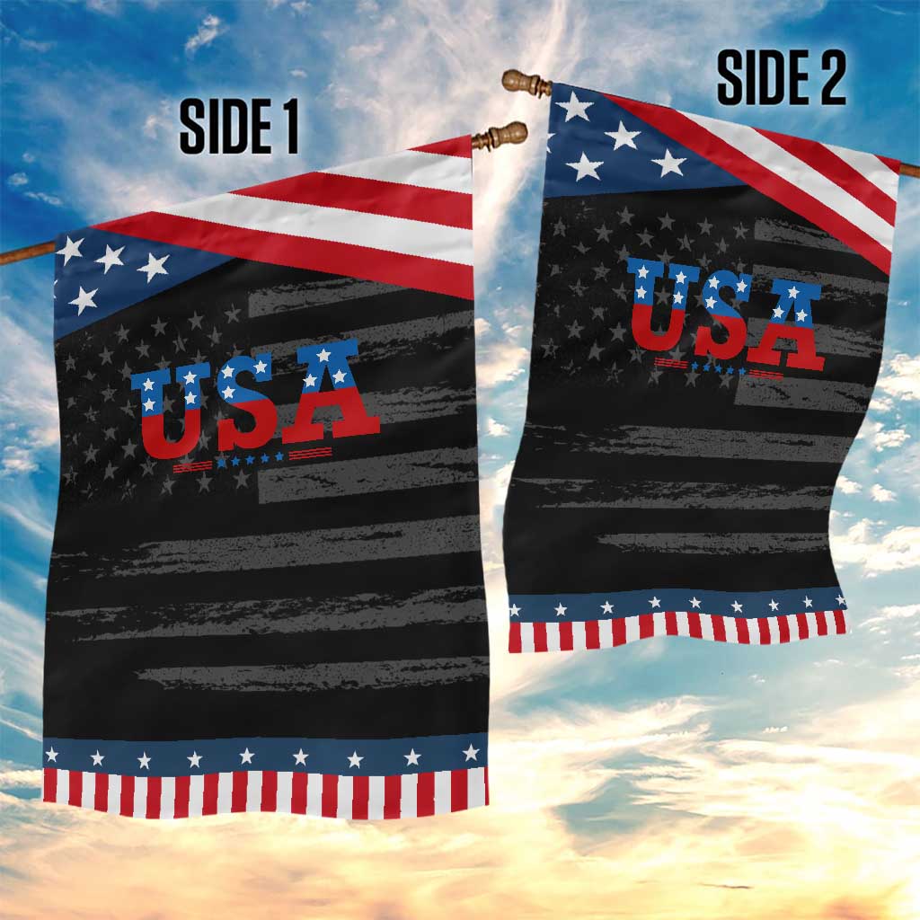 USA Patriotic Garden Flag Red White Blue Stars TS02 Print Your Wear