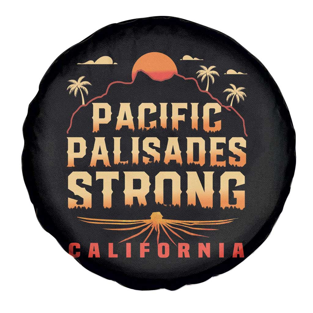 Pacific Palisades Strong Spare Tire Cover Support California LA Relief TS02 Print Your Wear