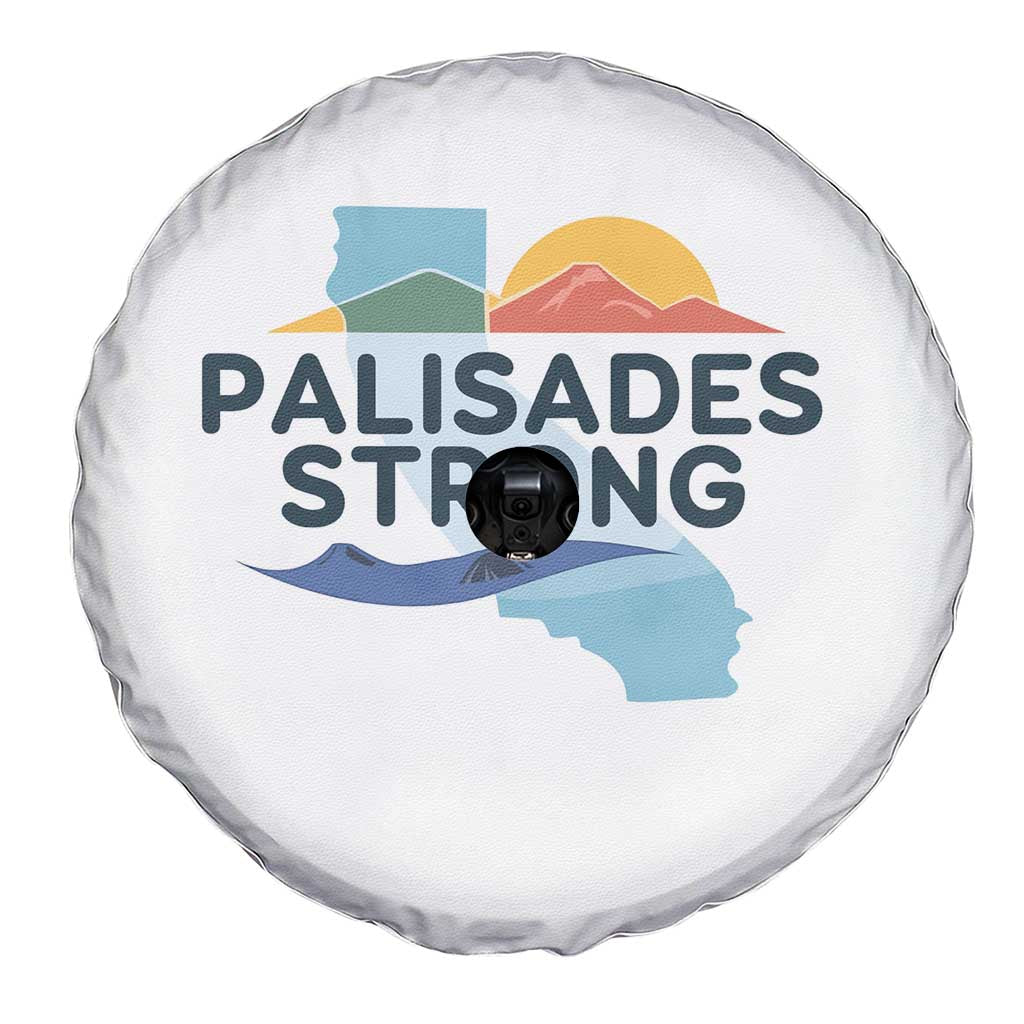 Palisades Strong Spare Tire Cover Support California LA Relief TS02 Print Your Wear