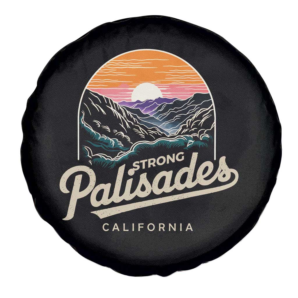 Palisades Strong Spare Tire Cover Support California LA Relief Vintage TS02 Print Your Wear