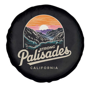 Palisades Strong Spare Tire Cover Support California LA Relief Vintage TS02 Print Your Wear