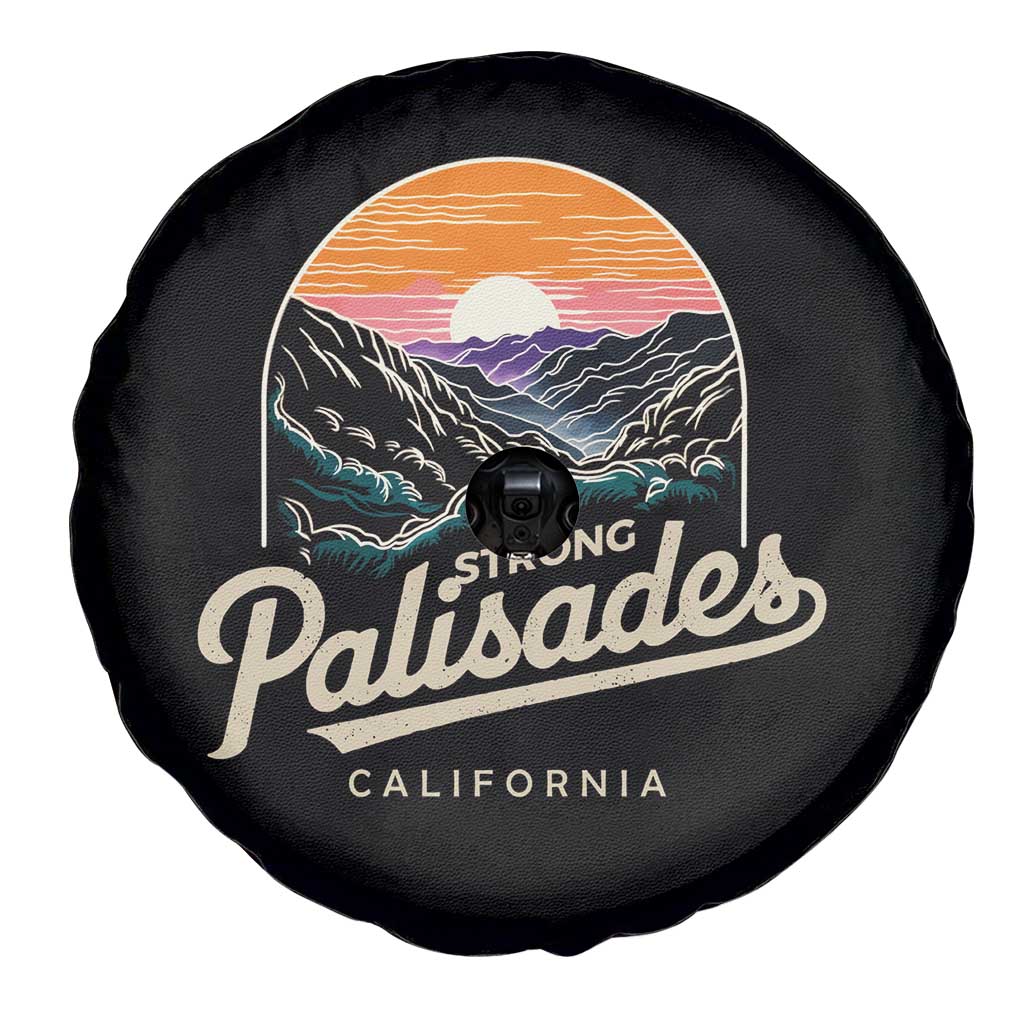 Palisades Strong Spare Tire Cover Support California LA Relief Vintage TS02 Print Your Wear
