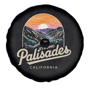 Palisades Strong Spare Tire Cover Support California LA Relief Vintage TS02 Print Your Wear