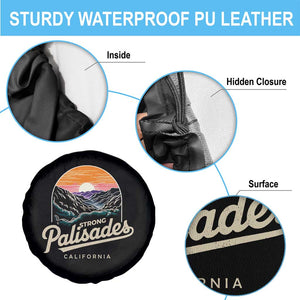 Palisades Strong Spare Tire Cover Support California LA Relief Vintage TS02 Print Your Wear