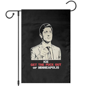 Get The F Out of Minneapolis Garden Flag Mayor Jacob Saying Civil Resistance TS02 Black Print Your Wear