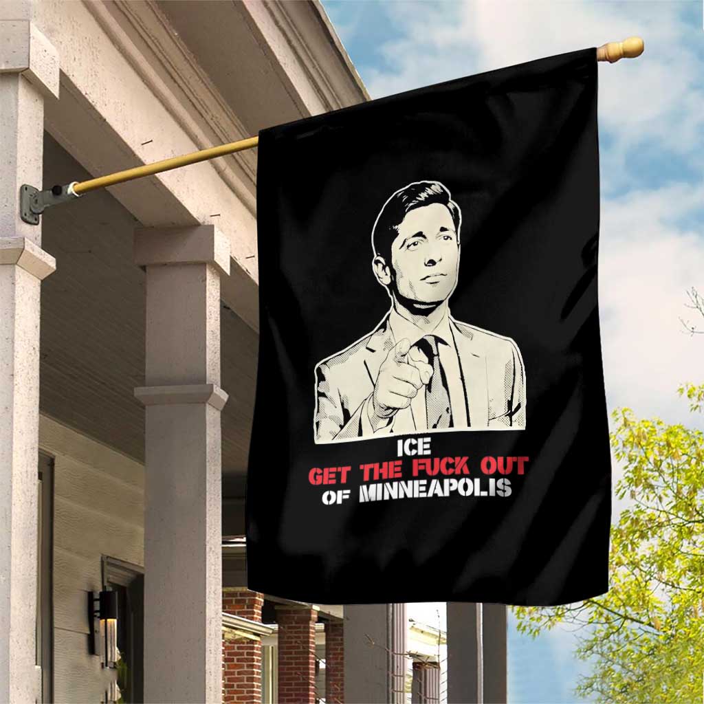 Get The F Out of Minneapolis Garden Flag Mayor Jacob Saying Civil Resistance TS02 Print Your Wear